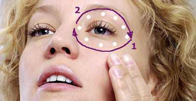 Как наносить средства для кожи вокруг глаз