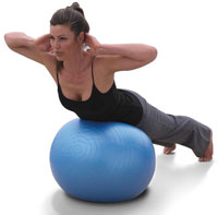 Фитбол для укрепления мышц спины